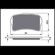 DAB PRODUCTS TRIALS FRONT BRAKE PADS TO FIT BRAKTEC MONO BLOCK CALIPER - Trials Bike Breakers UK